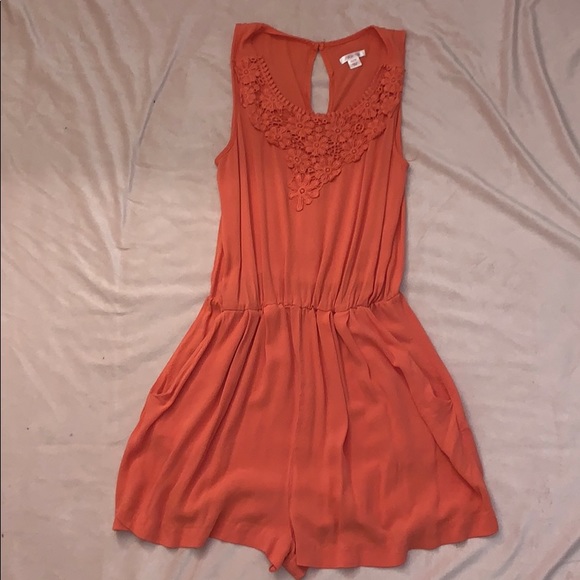 Bright Orange romper - Picture 1 of 4